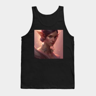 Pretty Fantasy Elf Pink Princess Tank Top